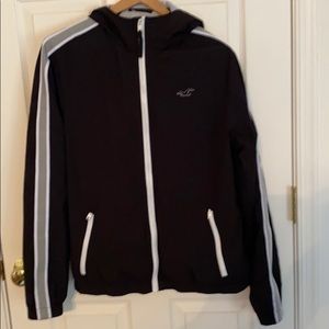 Hollister medium black windbreaker.